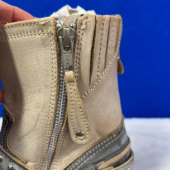 NIB/NWT🤩 |•FREEBIRD🦅 BY STEVEN•| RAMONE Harness Ankle Boot in Ice Multi Size 7 - Picture 7 of 12